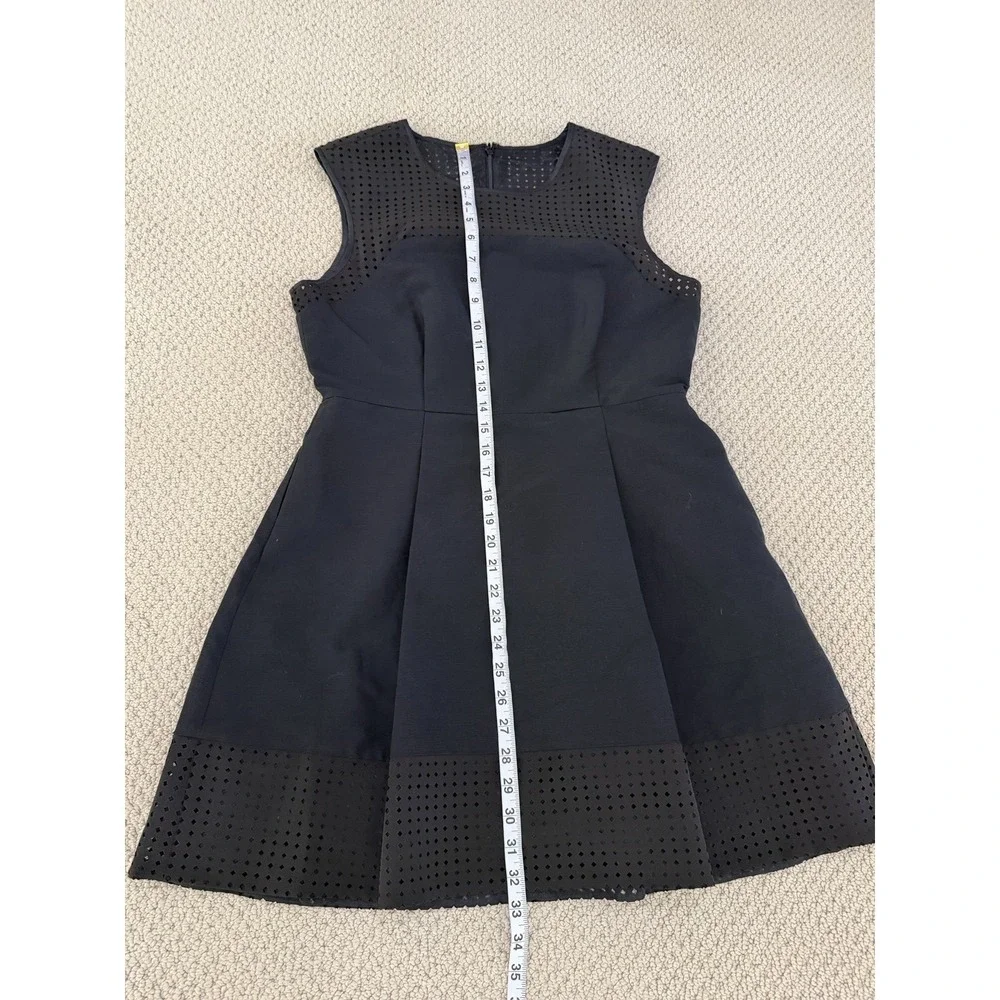 j crew women black cotton silk dress size 12P